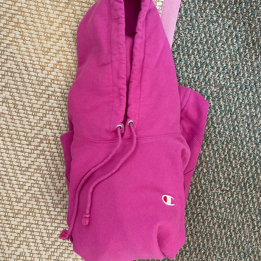 Pink champion hoodie